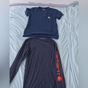 Medium men’s carhartt shirts both worn once